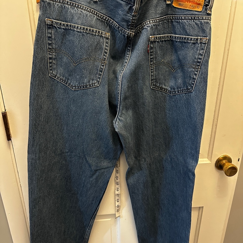 Mens 550 40x32 Blue Denim Jeans
